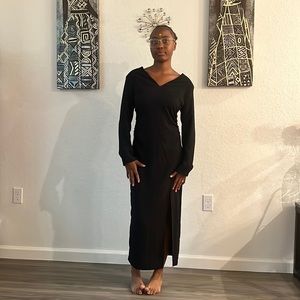 Black Long Dress New M Zara